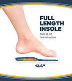 Dr. Scholl’s Pain Relief Orthotics for Heavy Duty Support for Men, 1 Pair, Size 8-14