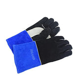 Kit de soldadura Cuero ARCO Guantes de soldadura Los guantes de trabajo de los soldadores de los guantes de seguridad de la seguridad de la seguridad del aislamiento Guantes de soldadura TIG CALENTE H