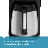 Black & Decker CM2035B 12-Cup Thermal Coffeemaker, Black/Silver