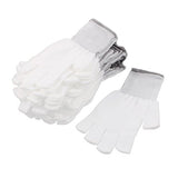 Aexit 10 13 Nylon Labor Protection Guantes antideslizantes antiestáticos, (model: K6496VIX-6834LP) medio dedo,