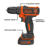 Black+Decker BDCDD12C - Taladro inalámbrico (12 V)