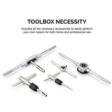 NEIKO 00908A Tap and Die Set | 76 Piece Threading Tool | Standard & Metric |Alloy Steel | Hexagon T Type Wrench | SAE and MM