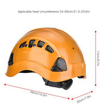 Casco de protección industrial, material de calidad cómodo de llevar Casco de seguridad de tela suave para espeleología(28 * 21 * 18cm-naranja)