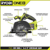 RYOBI P505B ONE+ 18V Inalámbrico 5.5" Sierra circular (solo herramienta)