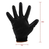 Guantes, Guantes de Trabajo de Recubrimiento de Palma de Seguridad Tela de Nylon y Material de PU, Guantes de Trabajo de Nylon de Seguridad S/M/L Tamaño Opcional (12 Pares)(9L)