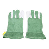 1 Par de Guantes de Soldadura de Oxifluoruro TIG, Piel de Cabra, Aislamiento Térmico, Ignífugo, Suave, Resistente Al Desgaste para Tareas de Jardín, Mantenimiento Y Mecánicas, Tamaño Libre para Hombre