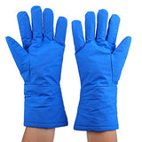 Guantes Criogénicos Guantes Criogénicos Calientes -200 ℃ a -360 ℃ Resistente a Bajas Temperaturas Prueba de Frío Nitrógeno Líquido Protección con Puño Largo Uso de las Manos