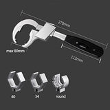 Braised Pork 2022 New Universal Adjustable Double-Ended Wrench,Upgrade Multifunctional Adjustable Wrench Set,Crescent Wrench Sets for Water Pipe Repair Tool