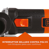 BLACK+DECKER Esmeriladora 4 1/2 Pulgadas con 12 Discos G720K12-B3