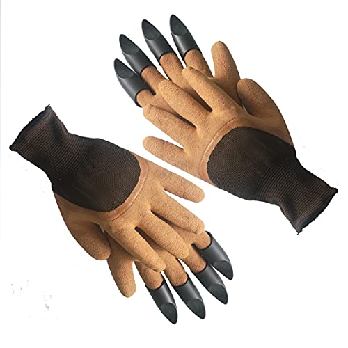  OriStout 3 pares de guantes de jardinería para hombre,  superligeros y transpirables, guantes de jardín para hombre, guantes con  revestimiento de poliuretano para trabajo general (M, gris) : Patio, Césped  y