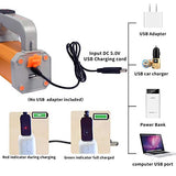 GEPROSMA Linternas de Mano Recargable Led Alta Potencia 8000 LM Potente Grande Batería 10000mAh de Larga Duración Impermeable, Luz Camping Brillante, Teléfono con Carga USB