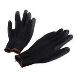 Guantes, Guantes de Trabajo de Recubrimiento de Palma de Seguridad Tela de Nylon y Material de PU, Guantes de Trabajo de Nylon de Seguridad S/M/L Tamaño Opcional (12 Pares)(9L)