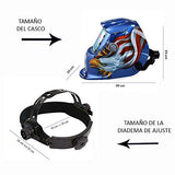 Gutstark Careta para Soldar Fotosensible Electrónica Auto Oscurecimiento Uso Industrial Original Retro Protección Casco para Soldar Soldadura Mascara para Soldar Diseño Aguila Azul