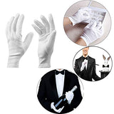 Wolfride 15Pcs de Guantes de Algodón Blanco, Guantes de Tela de Algodón, Joyas de Plata de Belleza e Inspección Guantes de Trabajo de Protección Unisexo,XL