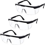 3 Lentes de Seguridad Ajustables, Protectores Médicos Antivirus | Anti-salpicaduras, Ultra-Transparentes, Alta Resistencia