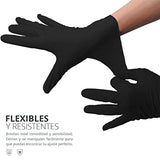 Guantes De Vinil Synmax Libre De Latex y Nitrilo Vinyl No Esteril (Small, negro)