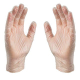 AMMEX GPX3D - Guantes de vinilo - GPX3D - Desechables, sin polvo, industriales, 3 mil, transparente, Desechable, Transparente, Mediano