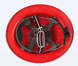 Casco de Aluminio Sombrero Grande Parasol Parasol Punto de Choque Casco Exterior Casco Duro (Color: Rojo)