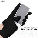 Guantes De Vinil Synmax Libre De Latex y Nitrilo Vinyl No Esteril (Small, negro)