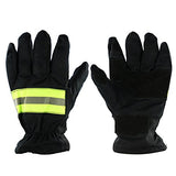 LOHONER Guantes de protección contra incendios con correa reflectante resistente al fuego equipo de seguridad