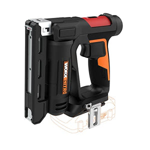 Worx Nitro - Grapadora de corona inalámbrica de 20 V Power Share de 3/8 pulgadas con tecnología de impacto de aire, WX843L.9 (solo herramienta)