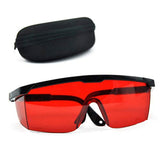 Baynne Gafas de protección Rojas Gafas de Seguridad láser de 190 NM a 540 NM Gafas de protección láser con Caja de Terciopelo de Forma Cuadrada