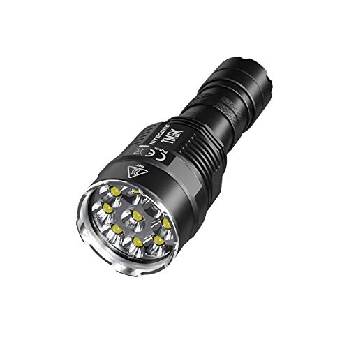 Nitecore TM9K Tipo-C Linterna LED recargable – 9 x CREE XP-L HD V6-9500 lúmenes – Batería incluida