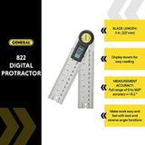 General Tools & Instruments 822 Digital Angle Finder Rule, 5-Inch