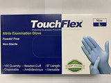 Intco TouchFlex - Guantes de nitrilo azul (1000 unidades, sin polvo ni látex, talla extra grande), color violeta