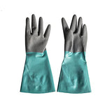 LSSJJ Guantes De Trabajo De Seguridad, Recubrimiento De Nitrilo, Resistente Químico, Resistente Al Desgaste, Cómodos, Antideslizantes De Flocado Guantes De Protección(Size:38×7.5cm)