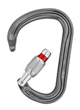 PETZL William - Mosquetón Grande en Forma de Pera para Estaciones de Seguridad y Seguridad en un Enganche Munter, Bloqueo de Tornillo