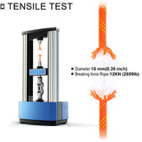 NewDoar Cuerda de escalada estática de 10 mm (3/8 pulgadas), equipo de cuerda de escape, equipo de escalada en hielo, cuerda de rescate de incendios (naranja/33 pies/10 m)