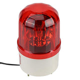 1pc Señal Giratoria Bombilla de Emergencia Luz de Advertencia Giratoria Lámpara de Baliza con Zumbador AC220V (Rojo)