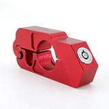 Archy Candado para Motocicleta Universal Moto para Manillar Freno Ciclomotores Máxima Seguridad Anti robo con 2 llaves Acero Inoxidable (CPM5879) Rojo