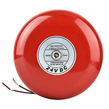 Campana de alarma de incendio Campana de alarma de incendio de seguridad Roja 24V 90dB Campana de alarma eléctrica Campana de alarma de incendio Campana de alarma de incendio Red School Home Factory A