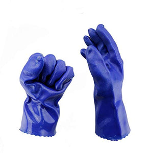 Lxrzls Guantes de protección Guantes de Silicona Guantes de nitrilo Resistentes a Productos químicos Guantes industriales (Size : M)