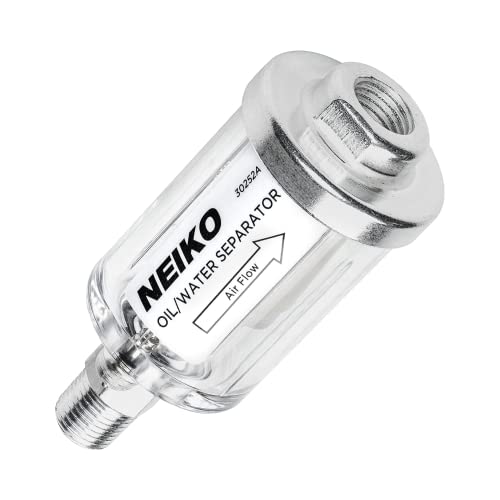 NEIKO 30252A Separador de Agua y Aceite para Pistola de Spray Air HVLP | 1/4 de Pulgada NPT