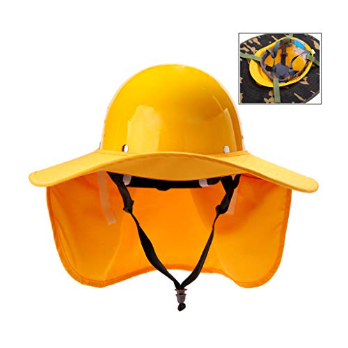 WXJ Sombrero de ala Grande Sombrero Duro Seguro Laboral Protector Solar Hombres Y Mujeres En El Sitio Varios Colores Disponibles Resisten Los Rayos UV Cascos de ABS De Alta Resistencia Construcción