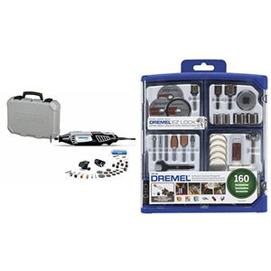 Dremel 4000 Mototool Con 2 Aditamentos y 30 Accesorios + Maletín + Dremel 710-08 Kit de accesorios de todo propósito para herramienta giratoria, 160 piezas, 710-08, Set de accesorios, 1