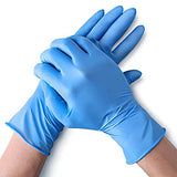 Guantes De Nitrilo De LáTex Sin Polvo, 100 Piezas Desechables Antiadherentes Uso Industrial Duradero Resistente A Pinchazos Adecuado Para Procesamiento De Alimentos, Tareas DoméSticas, ProduccióN Industrial, Maquinaria ElectróNica