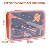 SEASKY Caja de Herramientas Básica 26 en 1, Translúcido, Colgante, Portátil, Universal,Juego de Herramientas Básica Imprescindible de Mano para el Hogar para supermercado Reparaciones Diarias.