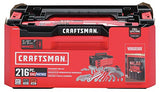 CRAFTSMAN Kit de herramientas mecánicas con caja de 3 cajones, 216 piezas (CMMT99206)