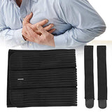 YUYTE Cinturón de Soporte de Pecho Transpirable, Corsé de Pecho, Protector de Pecho, Cinturón de Soporte Lumbar, Cinturón de Fractura de Costilla Ajustable para Hombres Y Mujeres