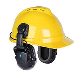 Orejeras con Bluetooth NRR de 28 dB, ajustable, para casco, color negro