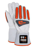 MAGID TRX848XXXL Inferno Series - Guantes de soldador de impacto resistentes al fuego y al calor, talla 12/XXXL, (1 par)