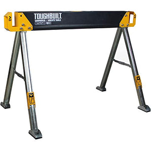 ToughBuilt - Caballete plegable/Mesa para el lugar de trabajo - Robusto, duradero, ligero, resistente, 100% acero de alta calidad, 41.5 pulgadas, asa para fácil transporte - (TB-C550)