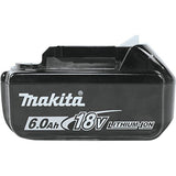 Makita BL1860B-2 Batería LXT de iones de litio de 18 V, 6.0 Ah, 2 unidades, color negro