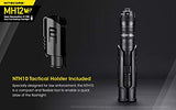 Combo: Nitecore MH12 V2 CREE XP-L2 V6 Linterna LED -1200 lúmenes con batería y cargador de alimentación Nitecore NB5000 5000 mAh