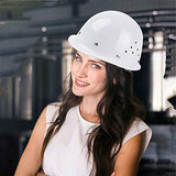 Hardhat Casco de seguridad - Ventilador de verano Casco de protección laboral de electricistas para construcción de líderes de ingeniería de construcción y construcción Cómodo cómodo y fuerte fuerte p