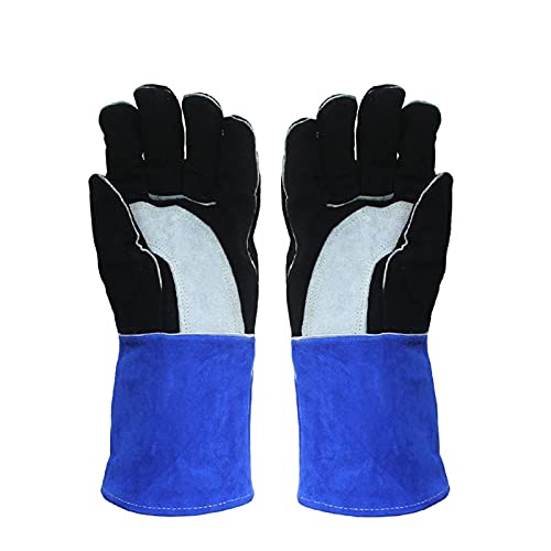 Kit de soldadura Cuero ARCO Guantes de soldadura Los guantes de trabajo de los soldadores de los guantes de seguridad de la seguridad de la seguridad del aislamiento Guantes de soldadura TIG CALENTE H